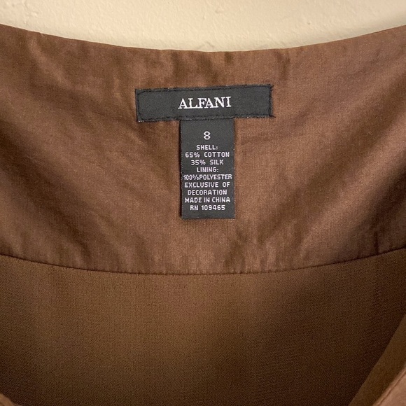 3/$20 Alfani- Silky Chocolate Skirt, 8, EUC - Picture 10 of 11